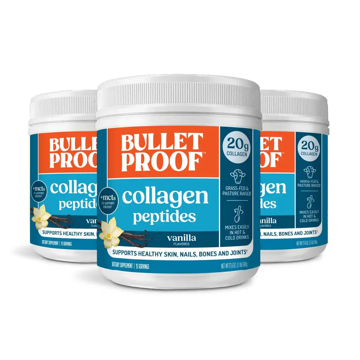 Vanilla Collagen Peptides, 3 pack