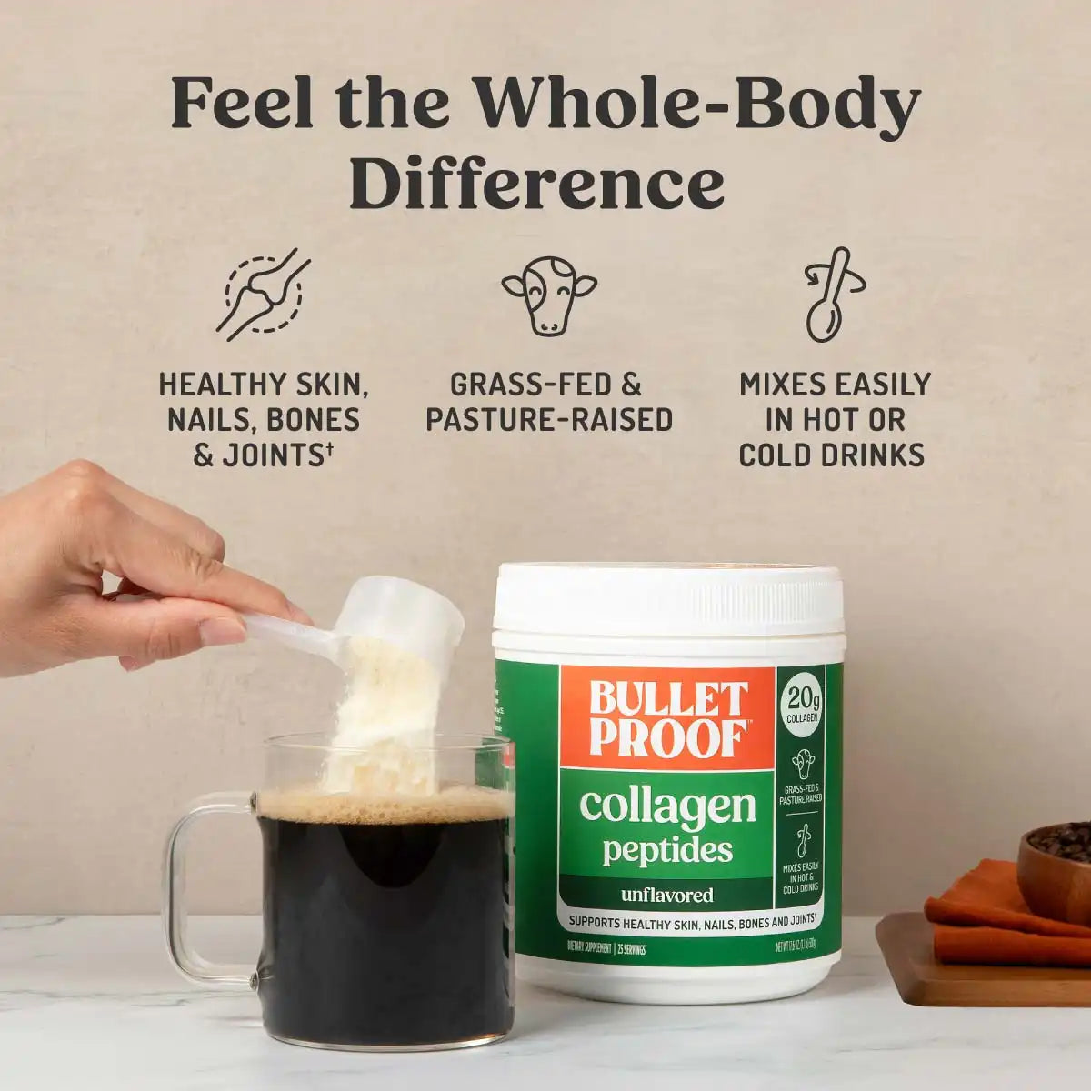 Unflavored Collagen Peptides, 3 pack