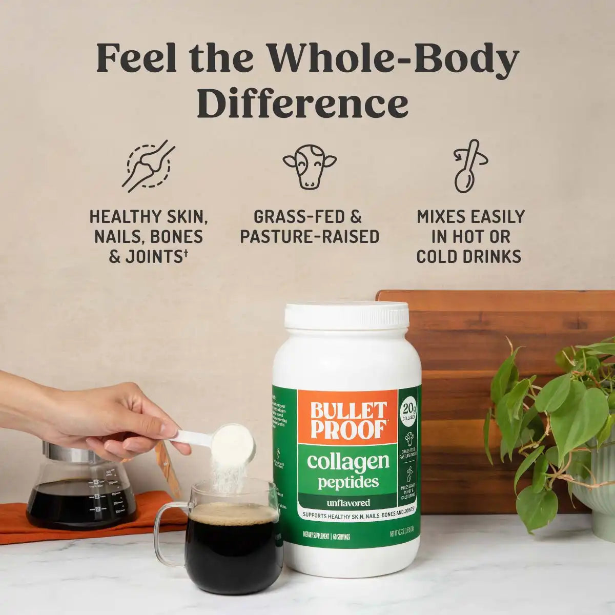 Unflavored Collagen Peptides, 42.3 oz.