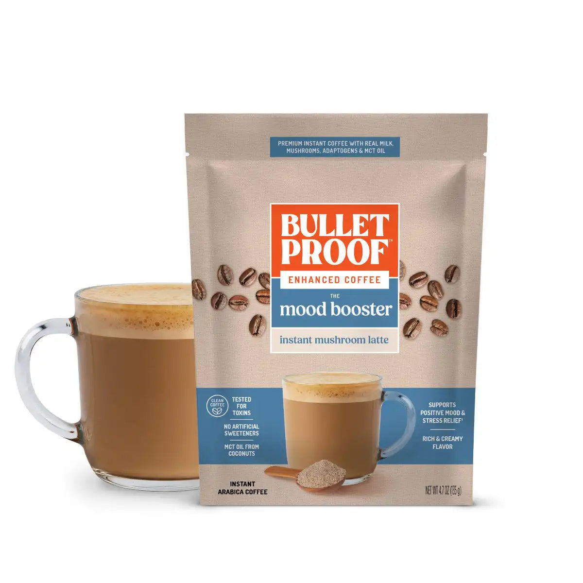 The Mood Booster Instant Mushroom Latte, 4.7 oz.