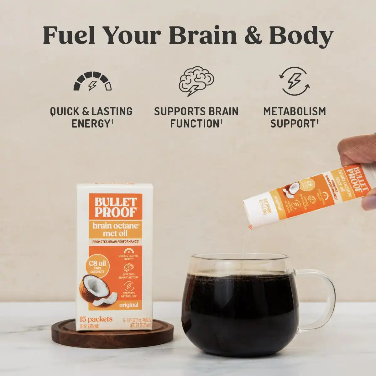 Brain Octane® C8 MCT Oil Packets