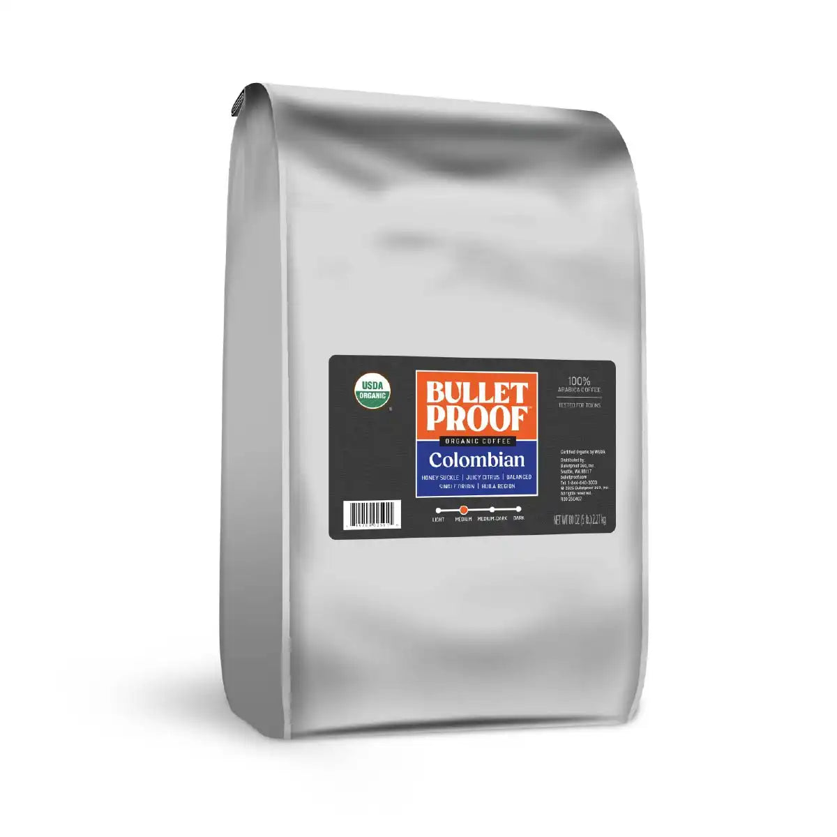 Bulletproof™ Organic Colombia Whole Bean Coffee, 5 lb.