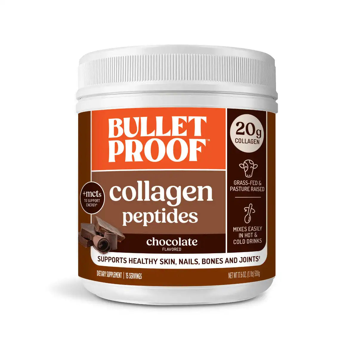Chocolate Collagen Peptides, 17.6 oz.