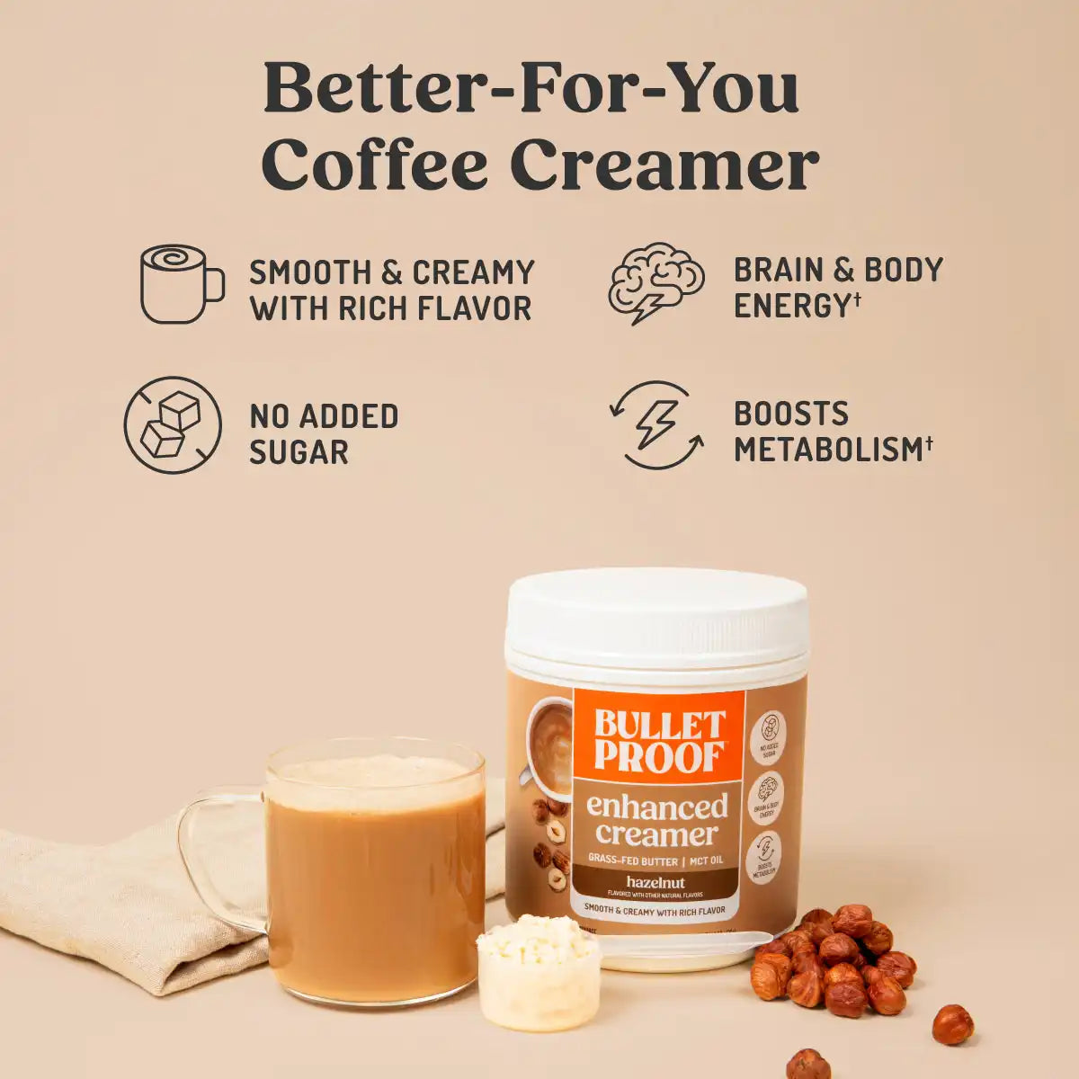 Enhanced Hazelnut Creamer, 14.8 oz.